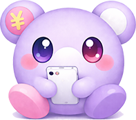 スマホを持つサブミルキャラクター